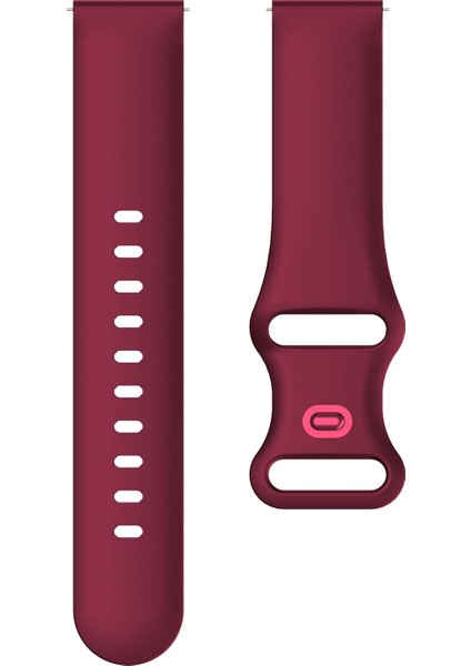 Kordonlu Saat 22MM Samsung Galaxy Watch Active 3 45MM Şarap Kırmızısı Için (Yurt Dışından) fiyatları