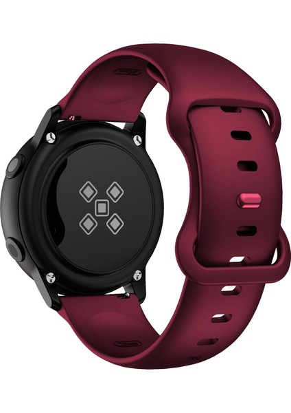 Kordonlu Saat 22MM Samsung Galaxy Watch Active 3 45MM Şarap Kırmızısı Için (Yurt Dışından) fırsatları