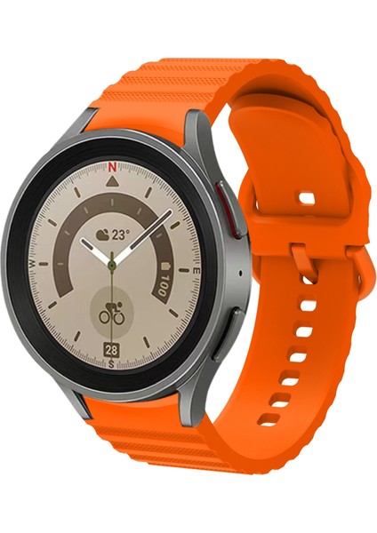 Samsung Galaxy Watch 5/5 Pro Turuncu Için Silikon Watch Band (Yurt Dışından)