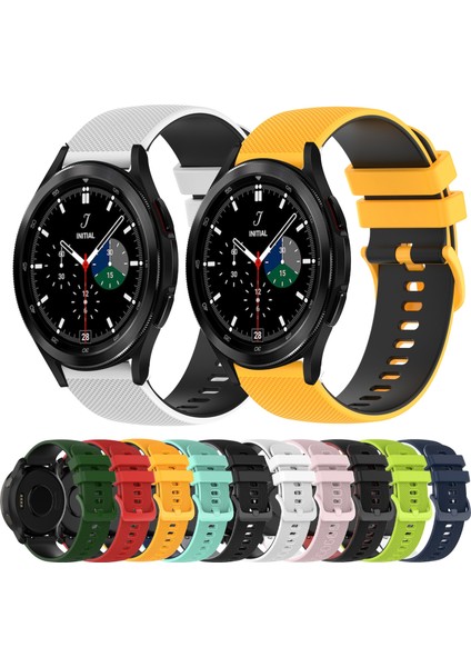 Samsung Galaxy Watch4 Clic 42MM Kırmızı+Siyah Için Silikon Saat Bandı (Yurt Dışından) modelleri