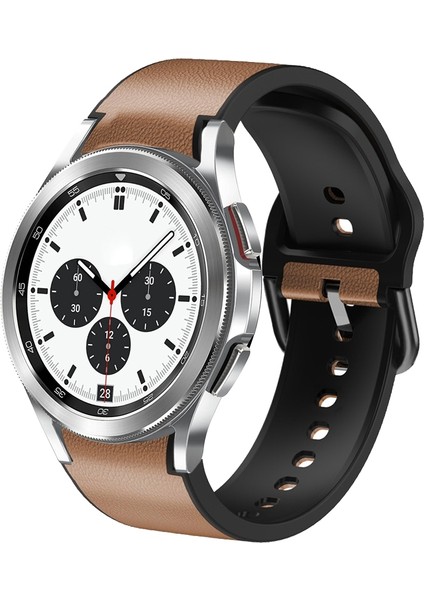 Samsung Galaxy Watch 4 Classic 42MM Açık Kahverengi Için Silikon Watch Band (Yurt Dışından)