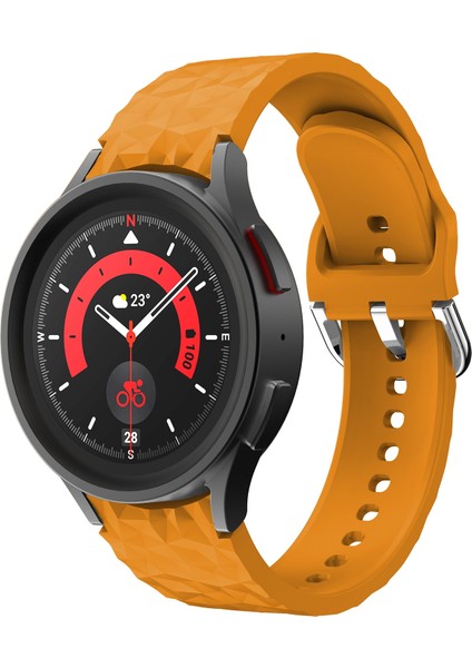 Samsung Galaxy Watch 5 / Watch 5 Pro Sarı Için Silikon Watch Band (Yurt Dışından)