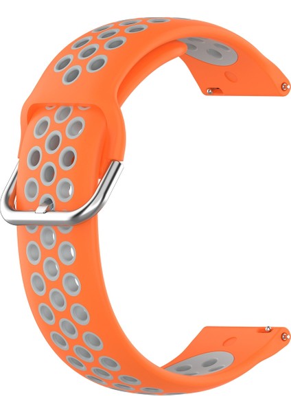 Samsung Galaxy Watch4 Clic 42MM Silikon Kayış Turuncu Gri Için (Yurt Dışından)