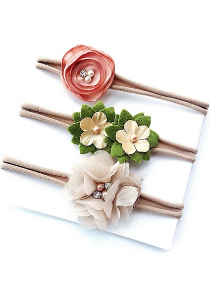 Bebek Yürümeye Başlayan Çiçek 3 Adet/takım Çocuklar Kız Saç Bandı Şapkalar Şapkalar (Yurt Dışından) fırsatları