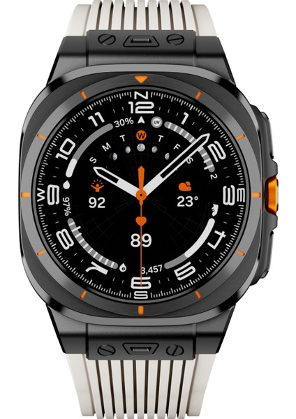 Samsung Galaxy Watch Ultra 47MM Starlight Için Silikon Saat Kayışı (Yurt Dışından) fiyatları