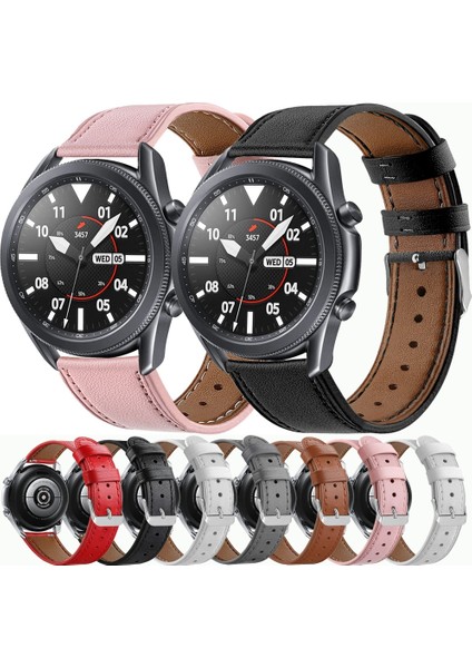 Galaxy Watch 3 Için 45MM Deri Kordonlu Saat Pembe (Yurt Dışından) fiyatları