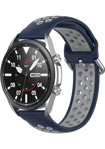 Galaxy Watch 3 41MM Gece Mavisi Gri Için Kayış (Yurt Dışından)