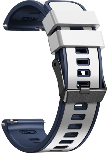 Samsung Galaxy Watch 5 40MM / 44MM Beyaz Mavi Için Silikon Watch Band (Yurt Dışından) modelleri