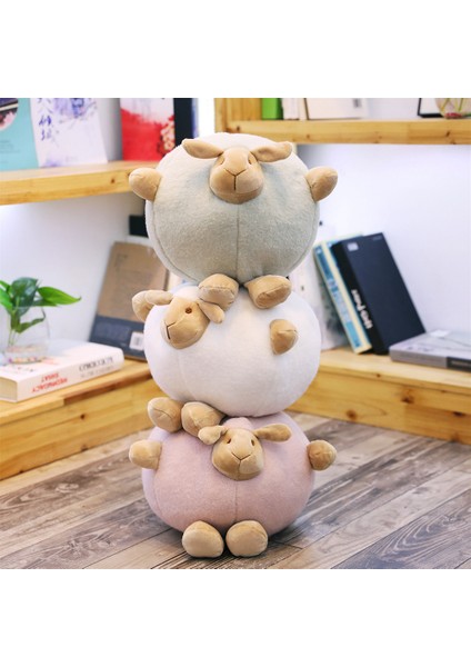Yfashion Sevimli Karikatür Yuvarlak Top Dolması Koyun Peluş Yastık Oy Dekorasyon (Yurt Dışından) modelleri