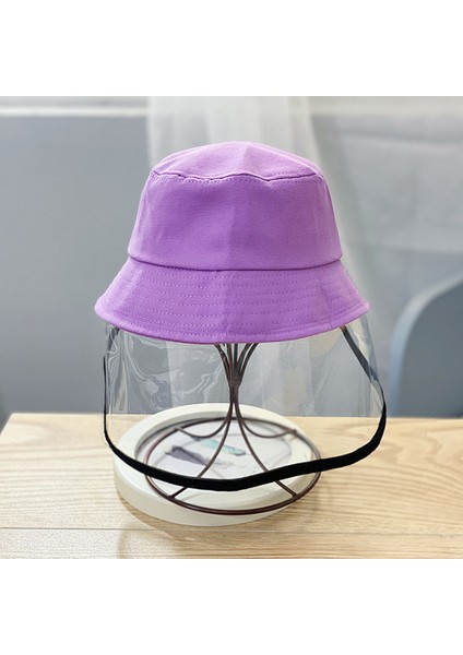 Çocuk Çocuk Anti-Damlacık Visor Shield Kova Şapka Yüz Koruyucu Kapak Güneşlikli Kep (Yurt Dışından) modelleri