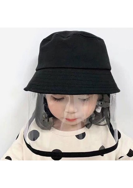 Çocuk Çocuk Anti-Damlacık Visor Shield Kova Şapka Yüz Koruyucu Kapak Güneşlikli Kep (Yurt Dışından) fırsatları