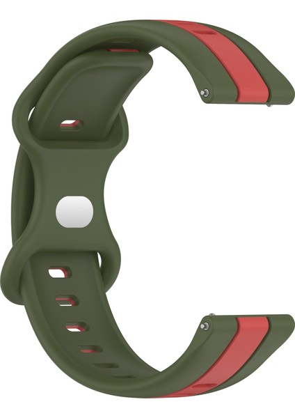 Samsung Galaxy Watch 4 Clic 46MM Kırmızı+Ordu Yeşili Için Silikon Watch Band (Yurt Dışından) modelleri