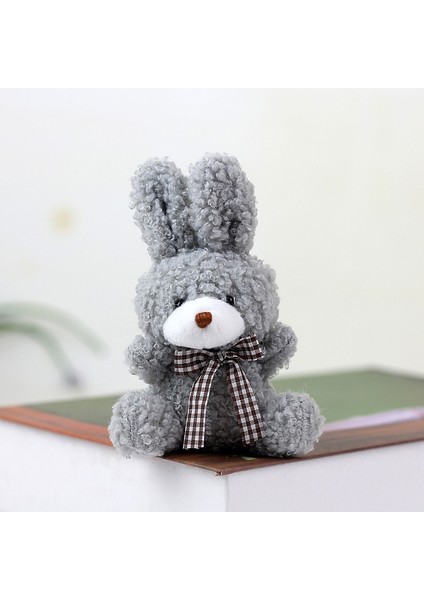 Rastgele 1 Adet 11 cm Sevimli Tavşan Yay Peluş Doldurulmuş Bebek Kravat Bunny Yumuşak Yastık Peluş Oyuncak Çocuk (Yurt Dışından)