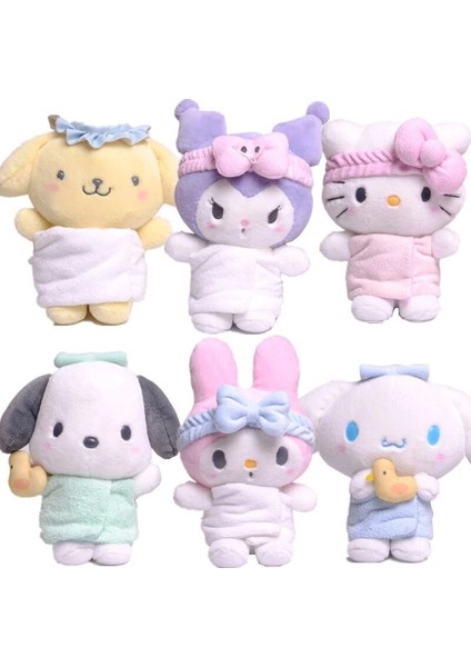 Sanrio Kaplıca Serisi Kolye Kulomi Meletti Yugui Köpek Peluş Oyuncak (Yurt Dışından)