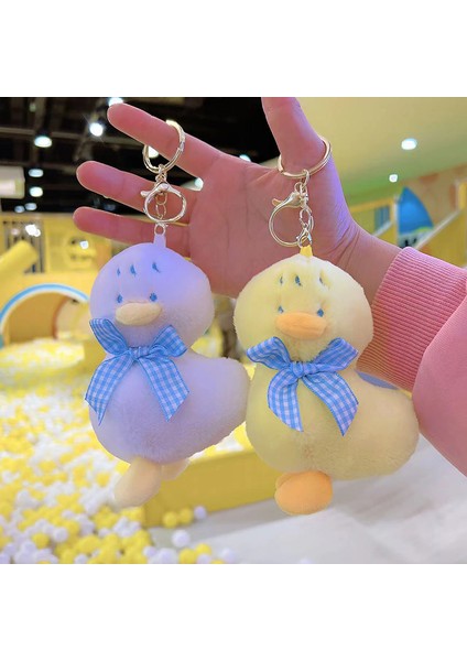 1 Adet 12 cm Kawaii Mini Sevimli Papyon Ördek Peluş Anahtarlık Oyuncaklar Yumuşak Pamuk Anahtarlık Oyuncak Kızlar ve Çocuklar Için (Yurt Dışından) fiyatları