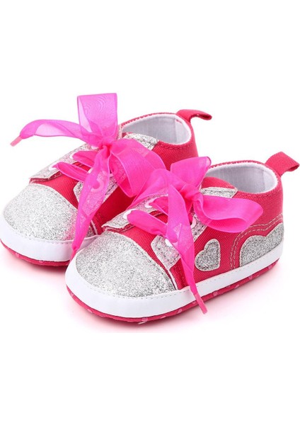 Kız Ayakkabı Yay Düz Renk Güzel Kaymaz Taban Velcro Prenses Tarzı Bahar ve Yaz Ayakkabı 0-1 Yıl (Yurt Dışından) fırsatları