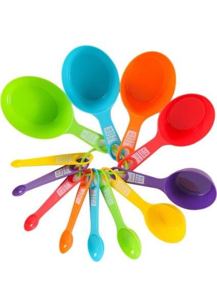 12 Adet Pişirme Pişirme Plastik Ölçme Kaşıkları Bardak Seti Mutfak Eşyaları (Yurt Dışından) fiyatları