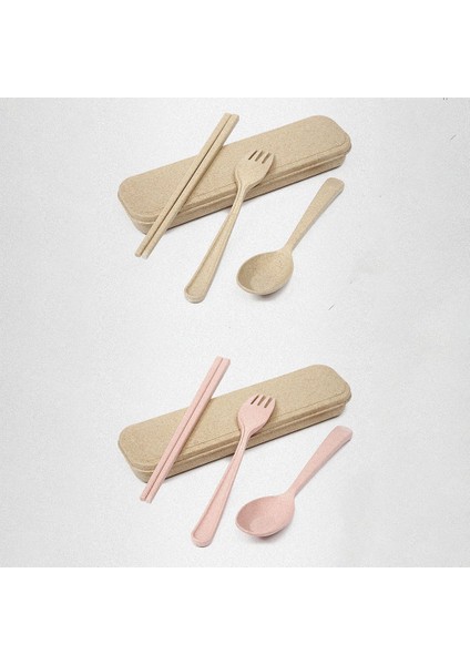 Yaratıcı Sofra Çatal, Kaşık ve Çubuk Seti Buğday Samanı Gereç Seti (Yurt Dışından) modelleri
