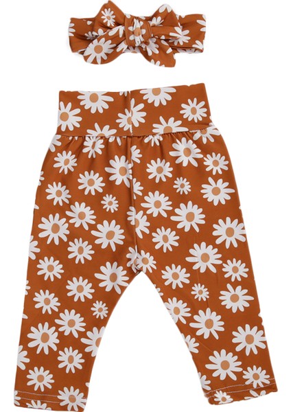 Kız Bebek Sonbahar Giysileri, Kafa Bandı ile Yumuşak Rahat Sevimli Baskılı Pantolon 2 Adet Kıyafet Seti (Yurt Dışından) modelleri