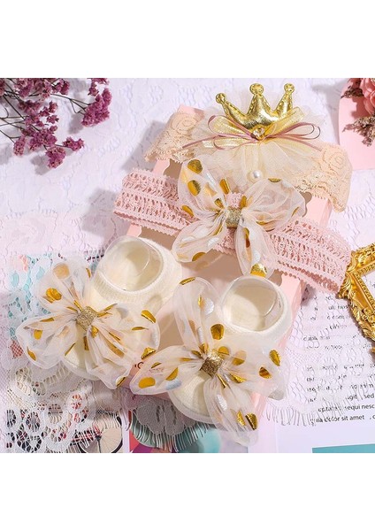 3pcs Bebek Kafa Bandı Dantel Yay Çiçek Saç Bandı Aksesuarları Şapkalar (Yurt Dışından) fiyatları