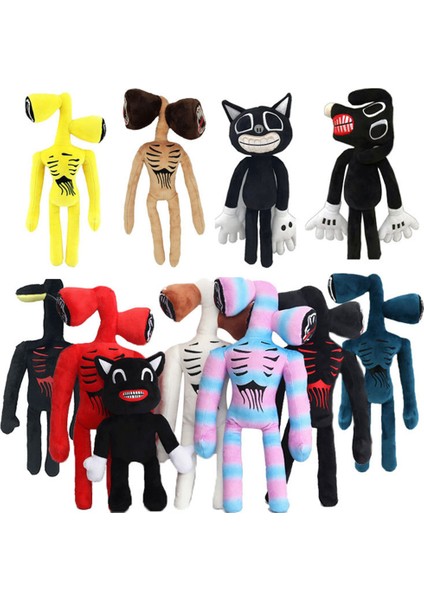 Gc Peluş Bebek Oyuncak Siren Kafası Siyah Kedi Fıstık Sokak Lambası Siren Çeşitli Peluş Bebek Rengi (Yurt Dışından) modelleri