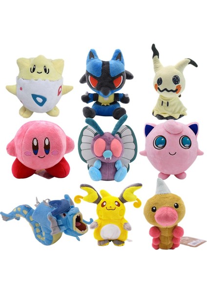 Pokemon Fit Peluş Oyuncaklar Mimikyu Lucario Togepi Butterfree Weedle Raichu Dolması Doll Anime Cep Canavarı Peluş Koleksiyonu (Yurt Dışından)