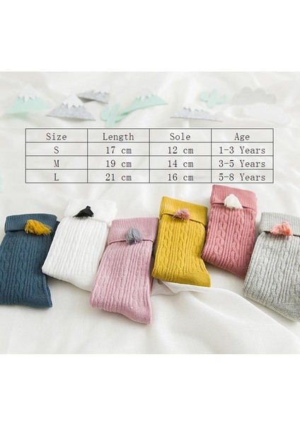 Çocuk Diz Boyu Pamuklu Çorap 1-8 Yaş (Yurt Dışından) modelleri