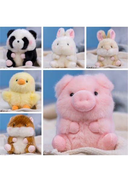 Yumuşak Tavşan Panda Bebek Kolye Hayvan Okul Çantası Kolye Peluş Dolması Panda Peluş Anahtarlık 13 cm Domuz Tavşan Bebek Peluş Anahtarlık Çocuklar (Yurt Dışından) modelleri