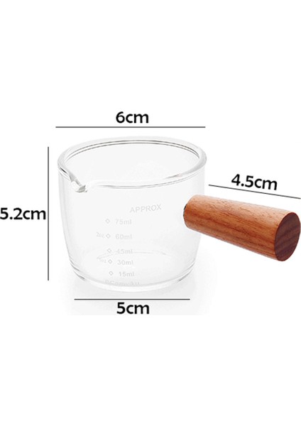 Espresso Bardağı Ölçüm Kabı Ahşap Saplı Ölçü Kupaları Ons Içecek Çalkalayıcı (Yurt Dışından) fırsatları