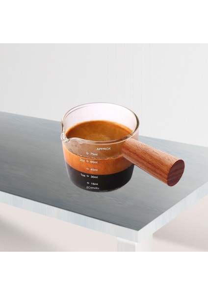 Espresso Bardağı Ölçüm Kabı Ahşap Saplı Ölçü Kupaları Ons Içecek Çalkalayıcı (Yurt Dışından) indirimleri