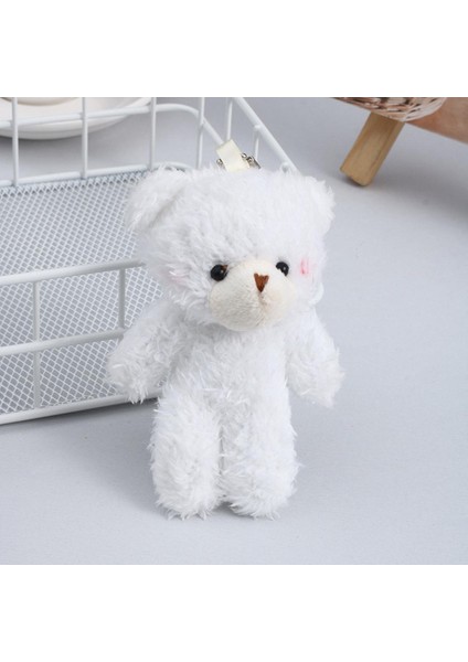 Baba & MUMMY-12CM Ayı Peluş Oyuncaklar Mini Bebekler Küçük Düğün Parti Için Sevimli Kolye Oyuncak Anahtarlık (Yurt Dışından)