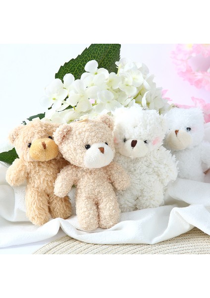 Baba & MUMMY-12CM Ayı Peluş Oyuncaklar Mini Bebekler Küçük Düğün Parti Için Sevimli Kolye Oyuncak Anahtarlık (Yurt Dışından)