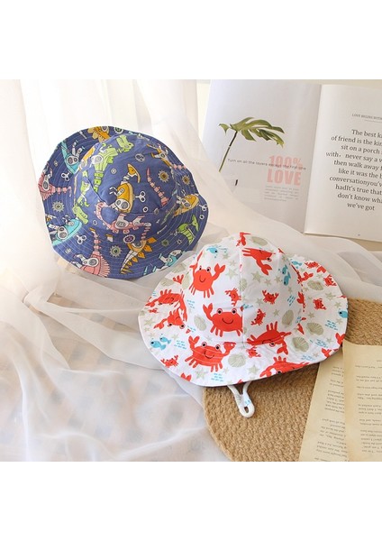 Karikatür Hayvan Bebek Kova Şapka Dinozor Yengeç Bahar Yaz Çocuklar Panama Şapka Erkek Bebek Kız Kova Kap Yürüyor Plaj Güneş Şapkası (Yurt Dışından) modelleri