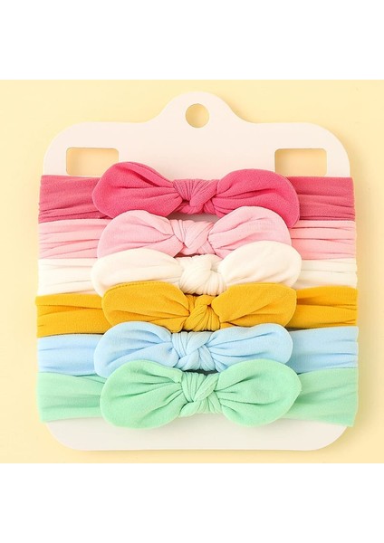 6 Adet/takım Bebek Kafa Bandı Yumuşak Elastik Kız Kafa Bandı Yay Düz Renk Yürümeye Başlayan Çocuk Şapkalar Bebek Kawaii Bebek Saç Aksesuarları (Yurt Dışından) fiyatları