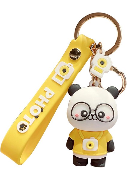 Panda Anahtarlık Yaratıcı Etkinlik Ler Yumuşak Tutkal Mini Hayvan Heykelcik Anahtarlık Doğum Günü Si (Yurt Dışından)