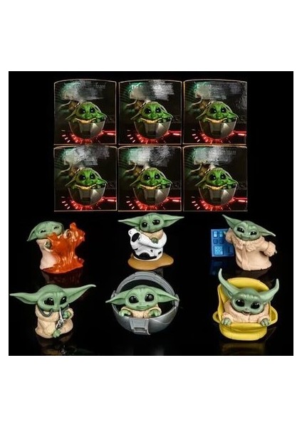 6 Adet/takım Star Wars Yoda Bebek Aksiyon Figürü Oyuncakları Yoda Usta Mandaloryalı Bebekler Çocuklar Için Ler 5-8 cm (Yurt Dışından) fiyatları