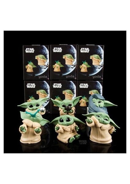 6 Adet/takım Star Wars Yoda Bebek Aksiyon Figürü Oyuncakları Yoda Usta Mandaloryalı Bebekler Çocuklar Için Ler 5-8 cm (Yurt Dışından) modelleri
