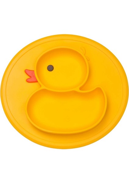 Silikon Bölünmüş Yürümeye Başlayan Tabaklar - Çocuklar Için Taşınabilir Kaymaz Emme Plakaları Bebekler ve Çocuklar Bebek Yemek Tabağı (Ördek-Sarı) (Yurt Dışından) fiyatları