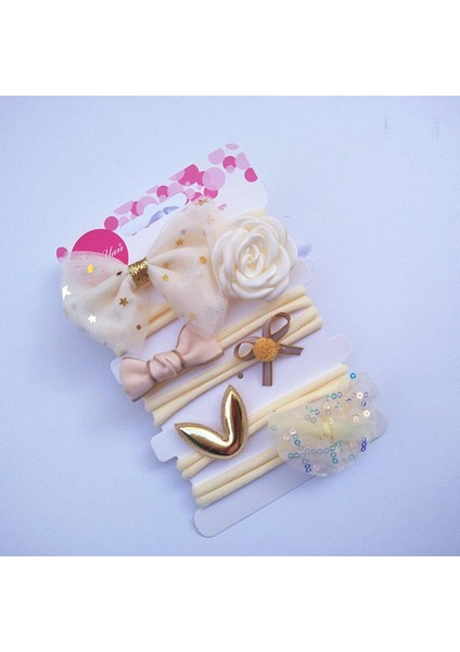 6 Adet/takım Bebek Kız Kafa Bandı Yenidoğan Yumuşak Elastik Dantel Çiçek Prenses Kız Saç Yay Yürüyor Çocuk Şapka Bebek Saç Aksesuarları (Yurt Dışından)