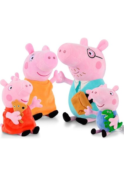 30-65 cm Peppa Domuz George Aile Dinozor Ayı Peppapig Peluş Oyuncak Bebekler Doldurulmuş Hayvan Yumuşak Bebek Oyuncak Çocuk Için Bebek Doğum Günü Si (Yurt Dışından)