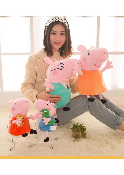 30-65 cm Peppa Domuz George Aile Dinozor Ayı Peppapig Peluş Oyuncak Bebekler Doldurulmuş Hayvan Yumuşak Bebek Oyuncak Çocuk Için Bebek Doğum Günü Si (Yurt Dışından) fiyatları