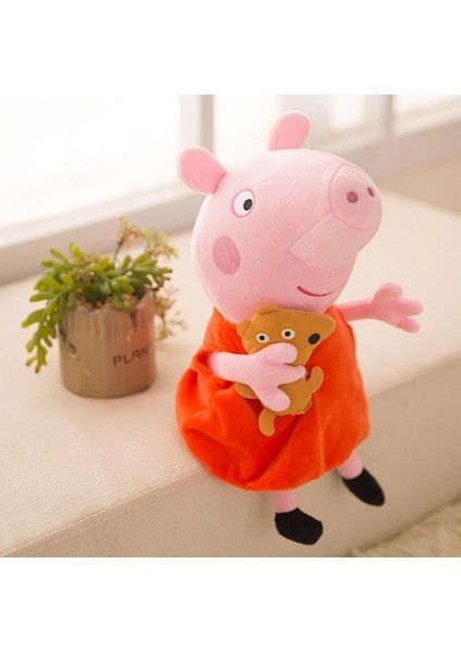 30-65 cm Peppa Domuz George Aile Dinozor Ayı Peppapig Peluş Oyuncak Bebekler Doldurulmuş Hayvan Yumuşak Bebek Oyuncak Çocuk Için Bebek Doğum Günü Si (Yurt Dışından) modelleri