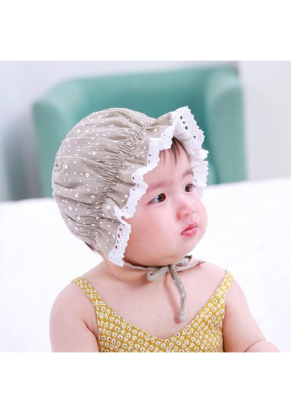 Baba ve Mumya'yı Seviyorum Sevimli Dantel Çiçek Yenidoğan Kız Bebek Şapka Panama Kap (Yurt Dışından)