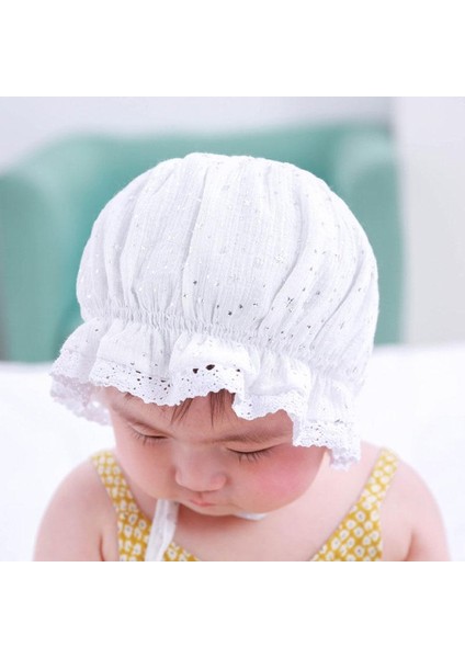 Baba ve Mumya'yı Seviyorum Sevimli Dantel Çiçek Yenidoğan Kız Bebek Şapka Panama Kap (Yurt Dışından) fırsatları