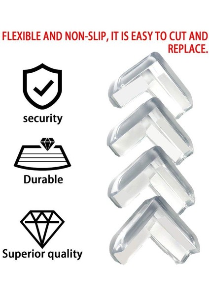 4 Adet Bebek Çocuk Güvenliği Koruma Masa Masası Köşeleri Yastık Koruma Tampon Pedleri (Yurt Dışından) modelleri