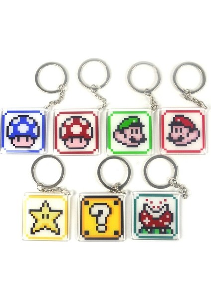 Yeni Süper Mario Bros Oyunu Luigi Mario Bros Anime Karikatür Anahtarlık Akrilik Aksiyon Oyuncak Figürü Anahtar Zincirleri Çocuklar Için Doğum Günü Si (Yurt Dışından) modelleri