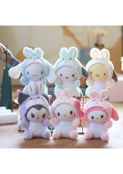 Sevimli Sanrio Purin Cinnamoroll Kuromi Melody Pochacco Hello Kitty Yumuşak Dolması Bebek Karikatür Peluş Anahtarlık Çanta Dekorasyon Sarkık (Yurt Dışından) fiyatları