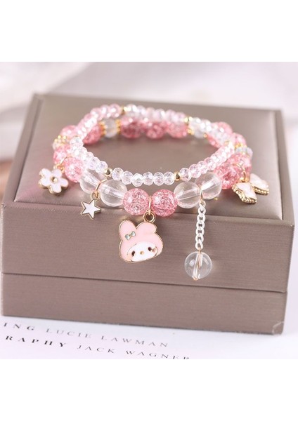 Yeni Sanrio Bilezik Kawaii Anime Melody Kuromi Cinnamoroll Kristal Bilezik Kız Ins Takı Çift Sanrio Çocuk Oyuncakları (Yurt Dışından) fiyatları
