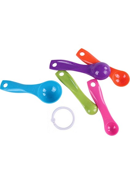 5 Adet/takım Renkli Plastik Mutfak Ölçme Bardak Şeker Kek Pişirme Kaşığı (Yurt Dışından) fırsatları