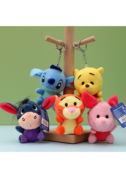 Adet Disney Kawaii Peluş Oyuncaklar Pooh Ayı Tigger Piglet Eeyore Peluş Anahtarlık Öğrenci Sırt Çantası Araba Anahtarları Dekor Çocuk Oyuncakları (Yurt Dışından) modelleri